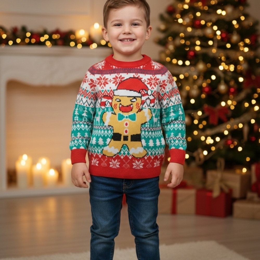 Festive Kids Christmas Sweater
